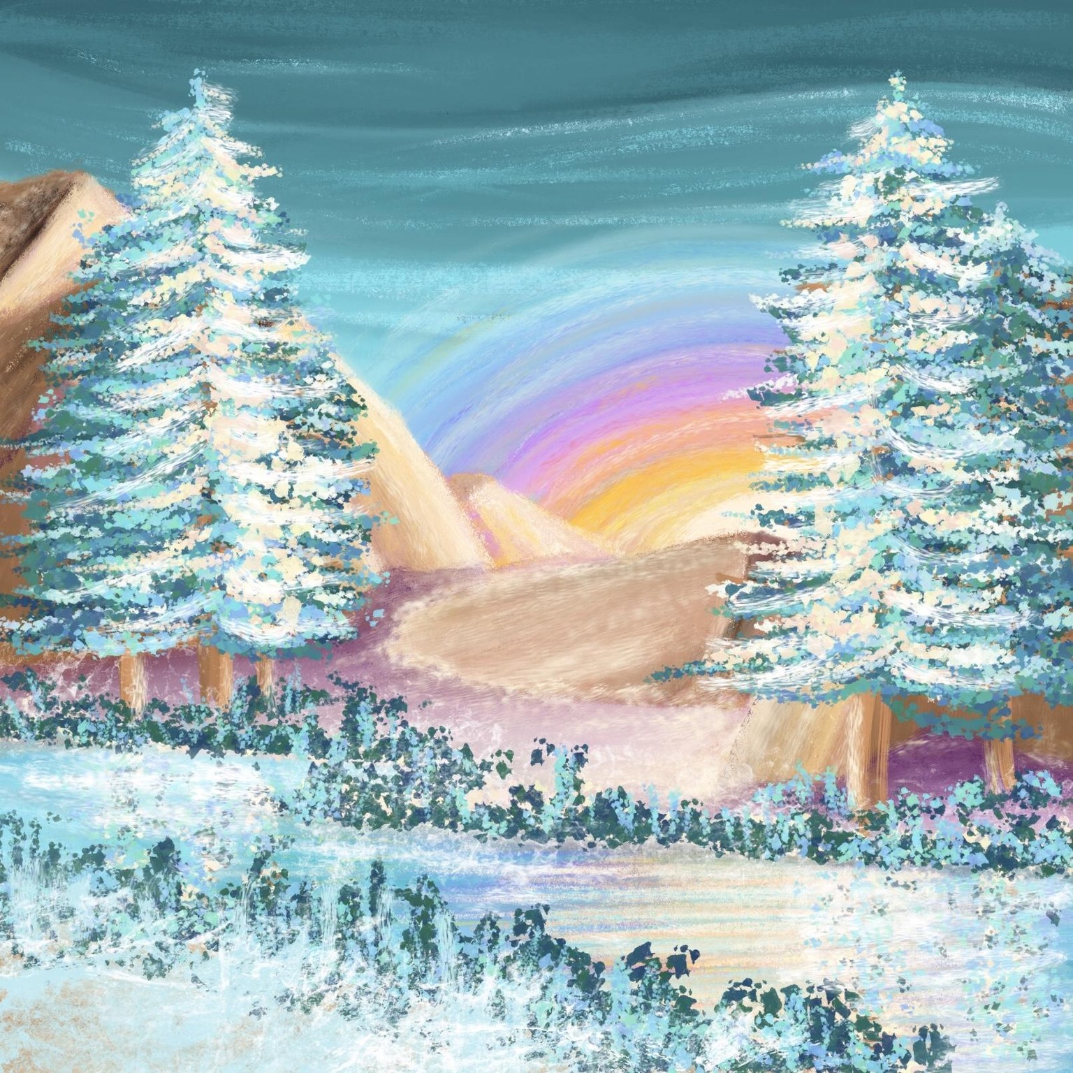 Mountain Sunset - image 5 - student project