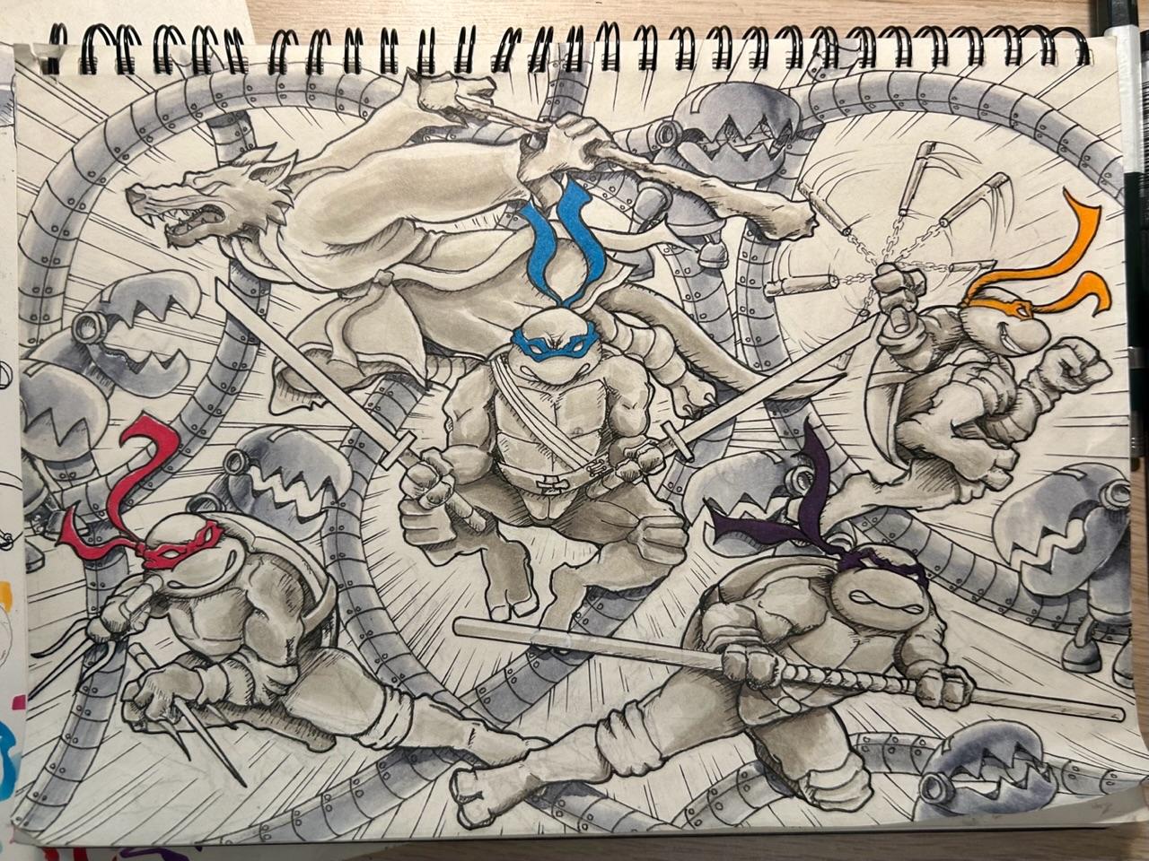 TMNT doodle - image 1 - student project