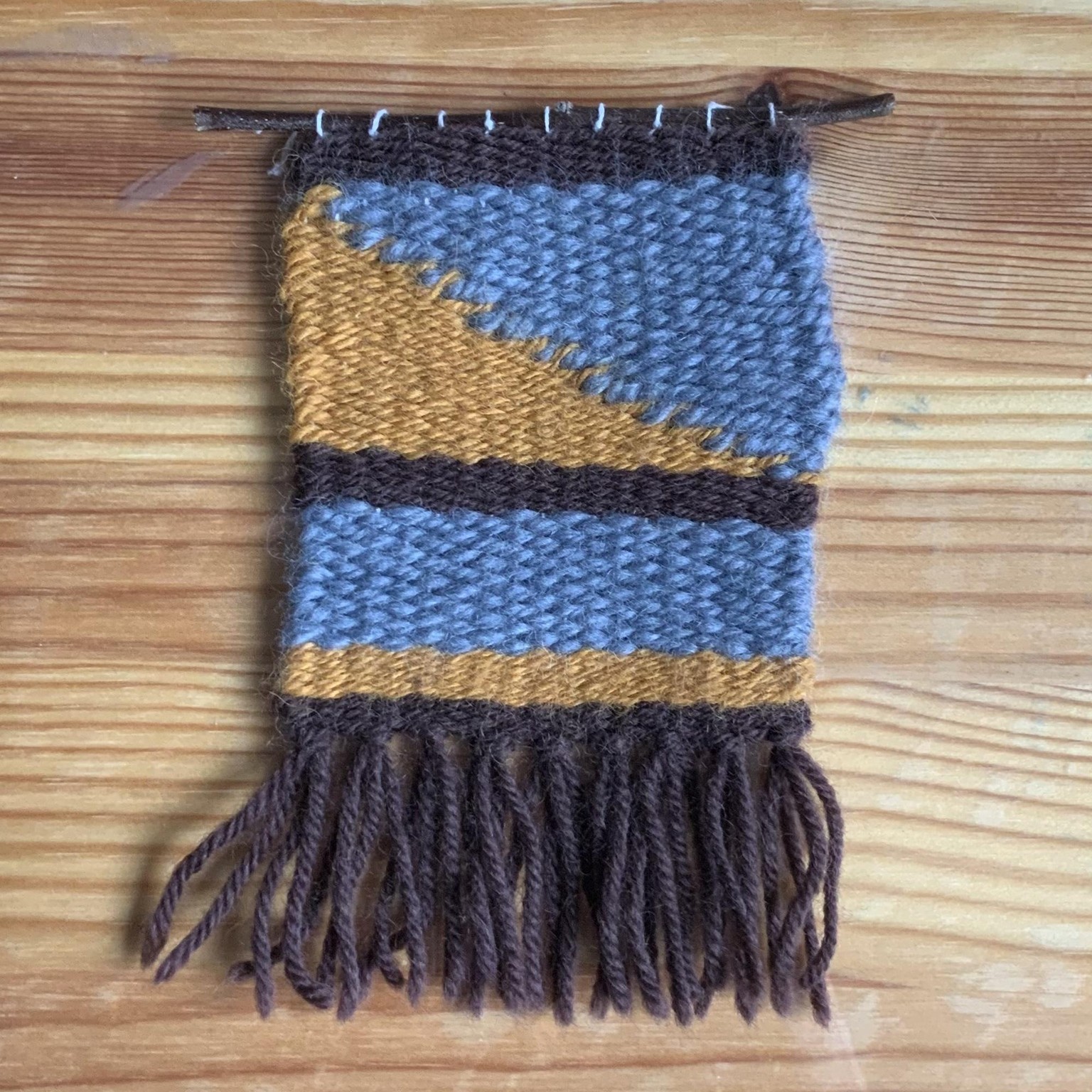 My First Woven Wall Hanging - image 3 - student project