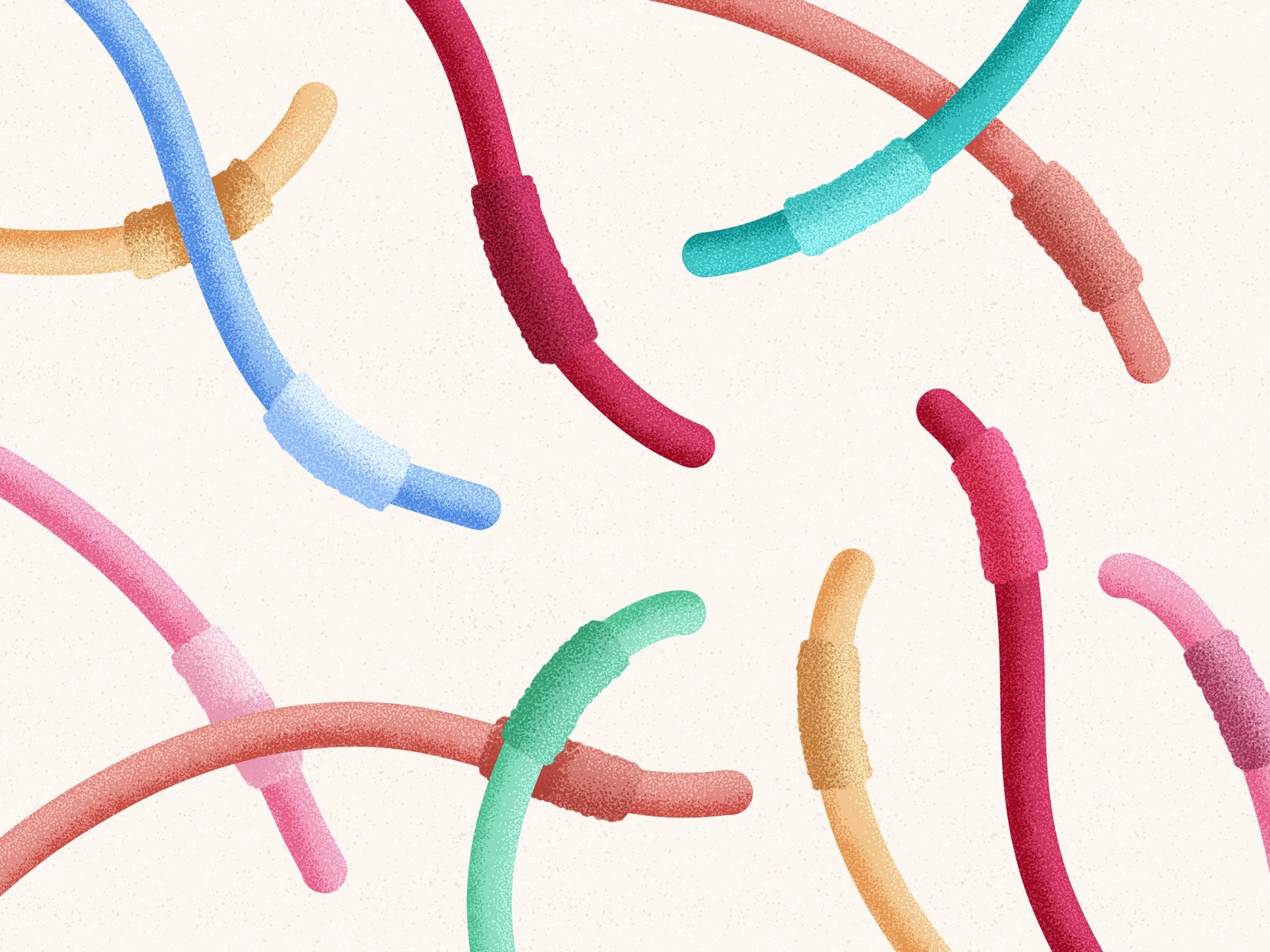 My worms (practicing illustrating faces) - image 1 - student project