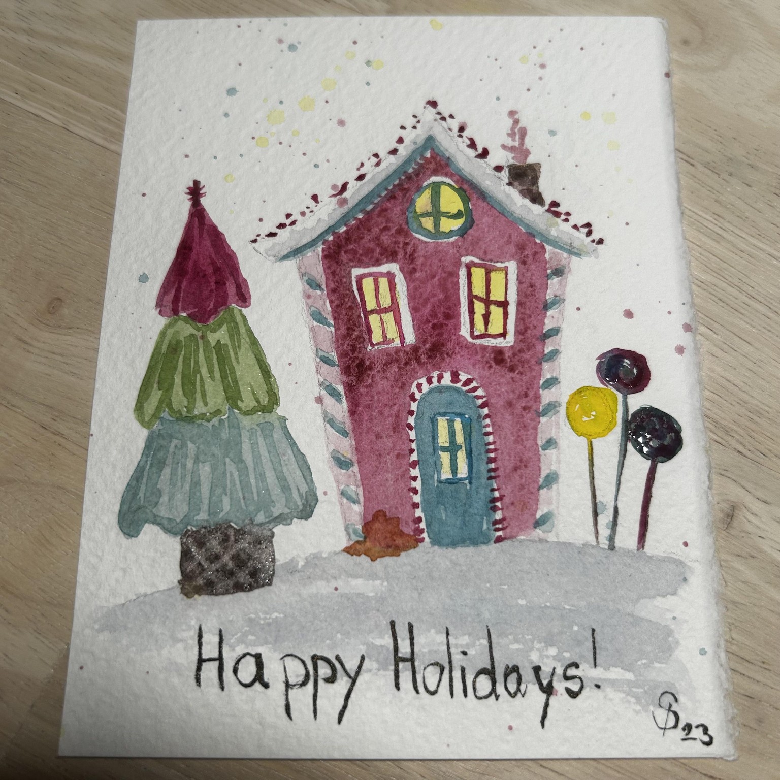 Easy Wonderland Christmas Cards by Bianca Rayala - image 1 - student project