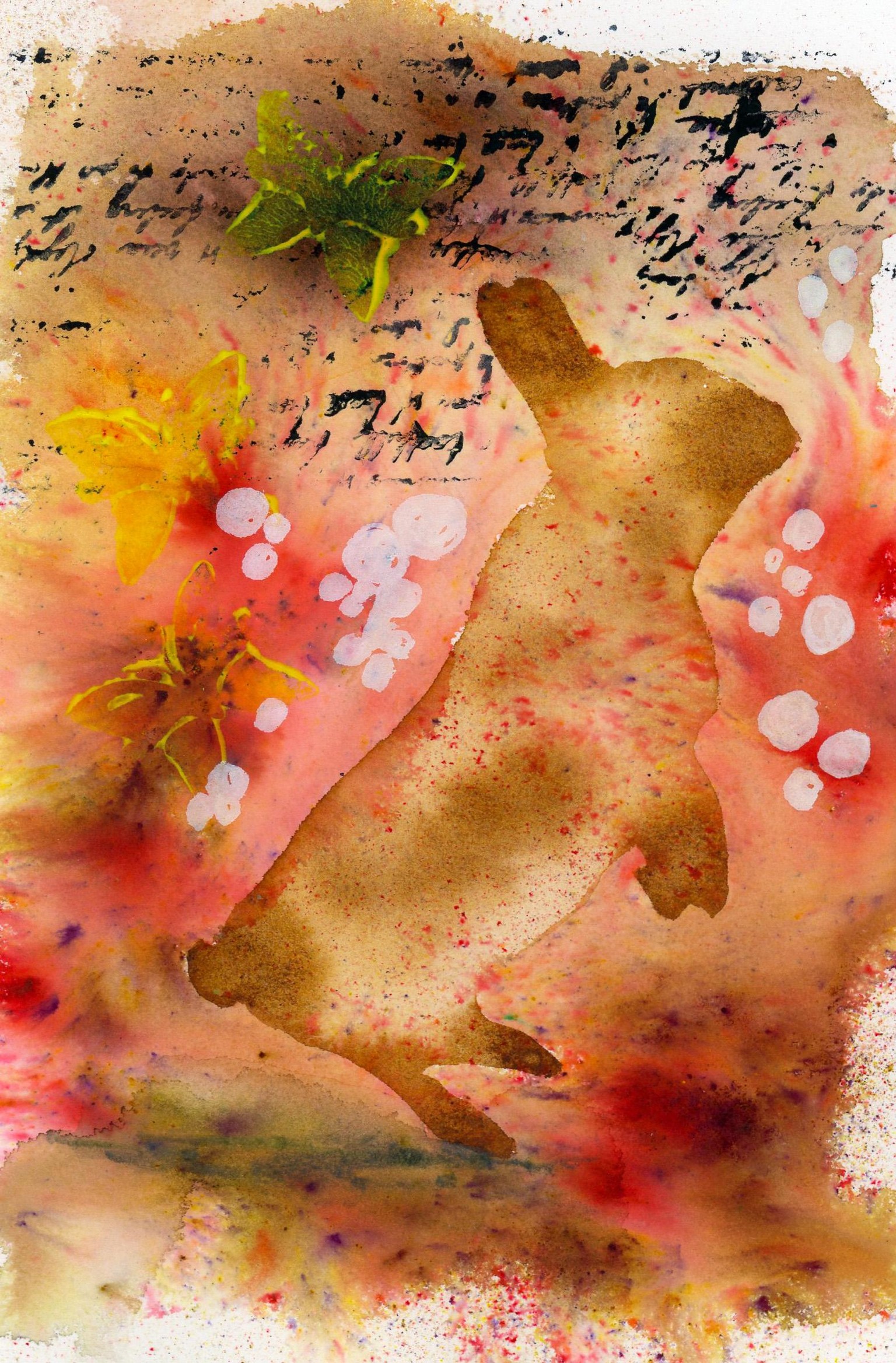 Mixed media rabbit - image 1 - student project