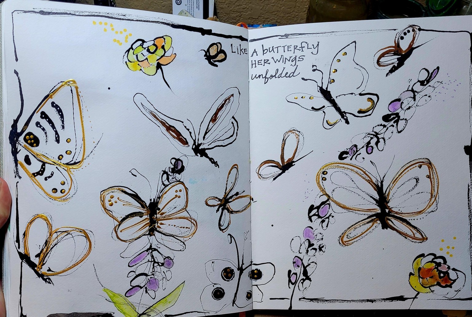 Like a butterfly, her wings unfolded. . . . - image 3 - student project