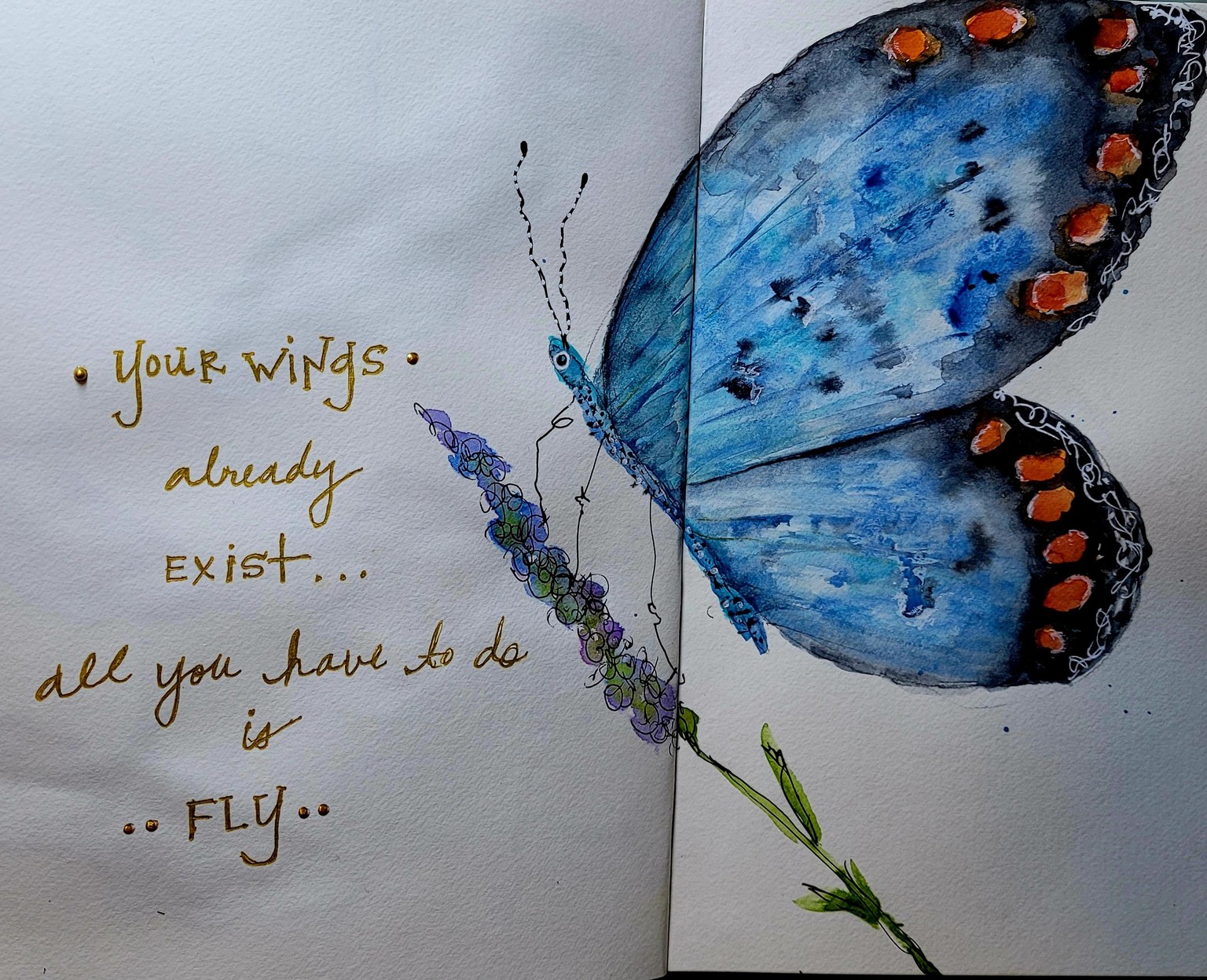 Like a butterfly, her wings unfolded. . . . - image 1 - student project
