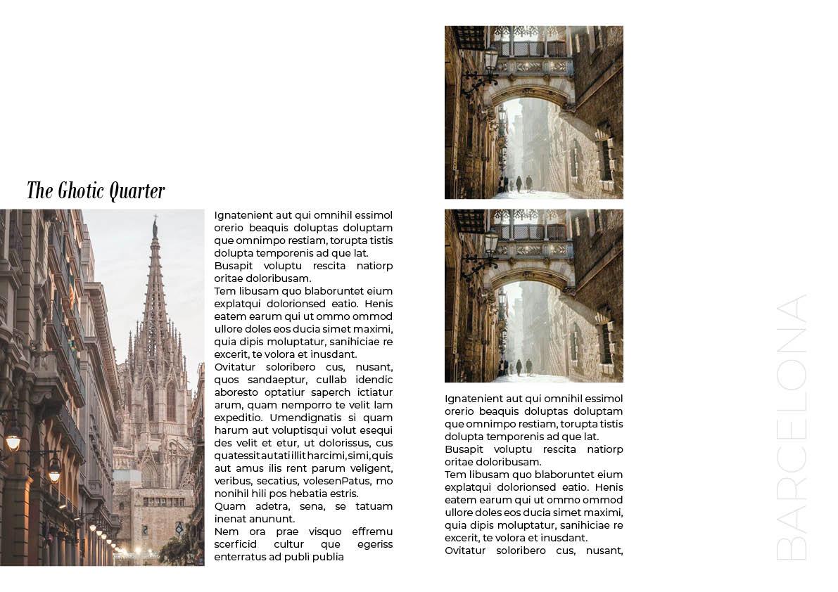 Travel magazine layout - image 3 - student project
