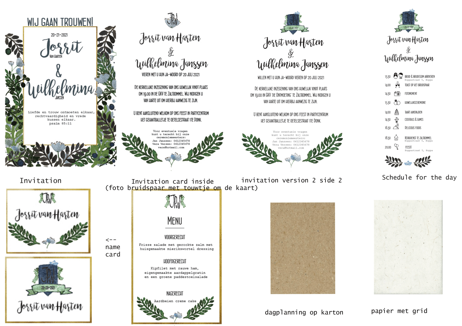 Developing a Wedding Brand Suite - image 1 - student project