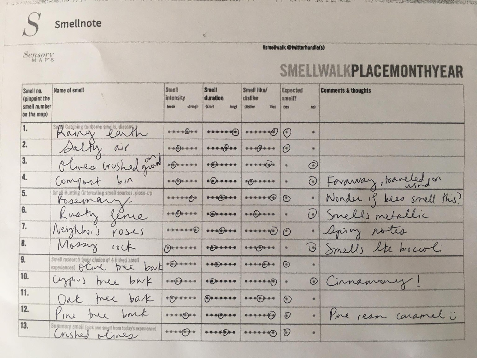 & Smellfie: farm walk in Sonoma - image 1 - student project