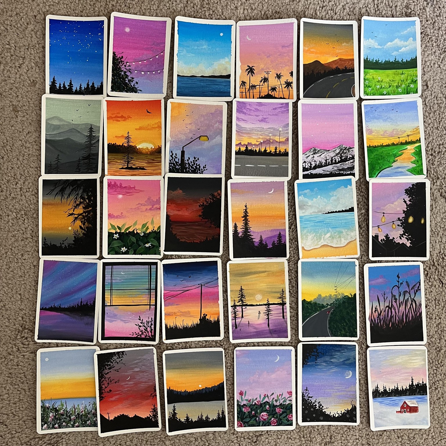 30 day gouache challenge - image 1 - student project