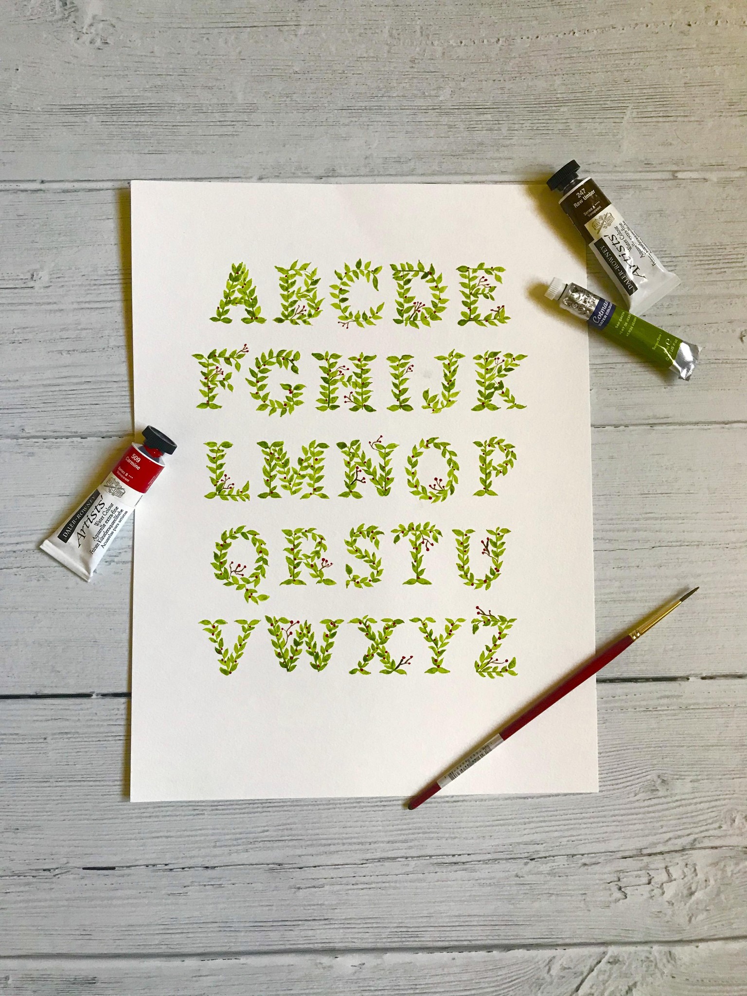 Floral Alphabet - image 1 - student project