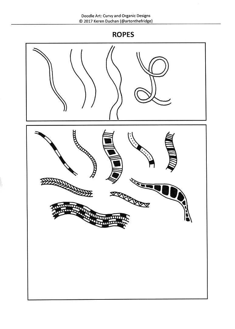 Curvy and Organic Doodle Art: Sample Project - image 5 - student project