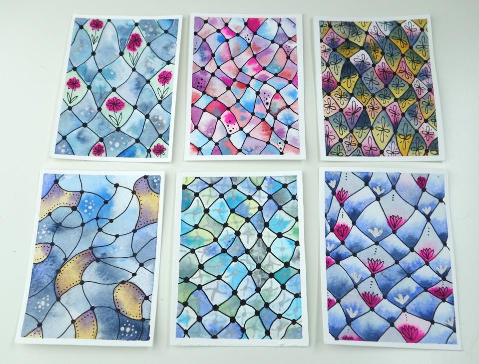 Net Design Doodle + Watercolor - image 5 - student project