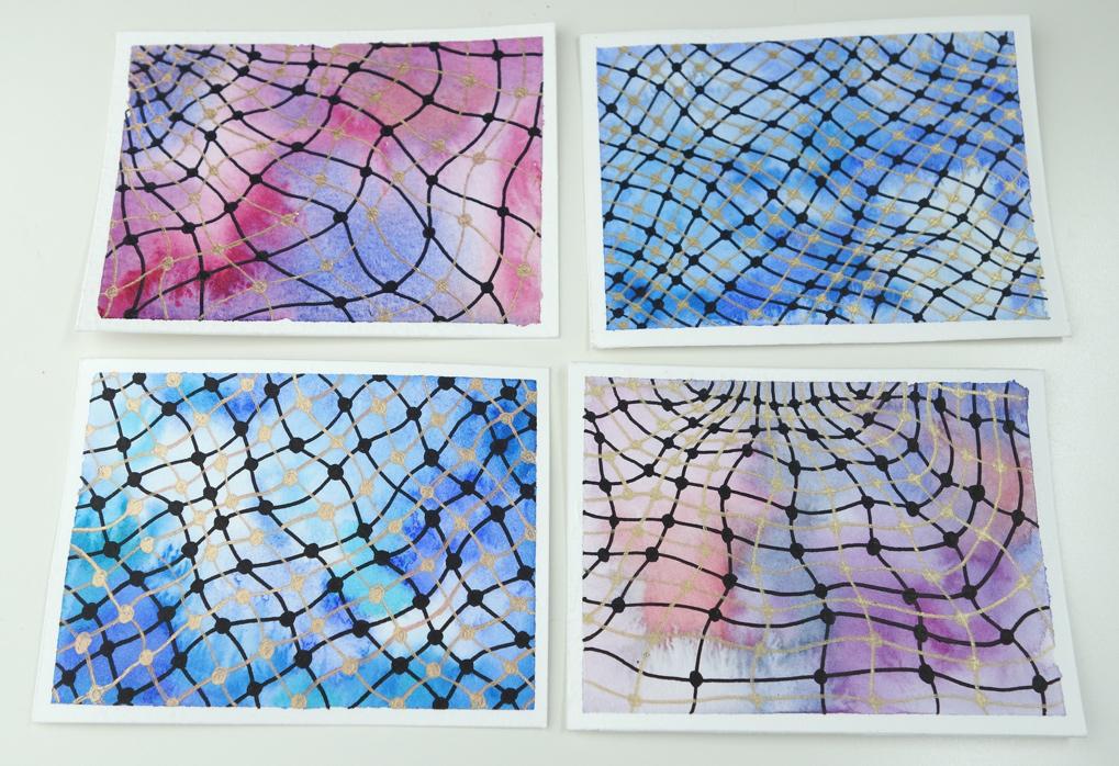 Net Design Doodle + Watercolor - image 1 - student project