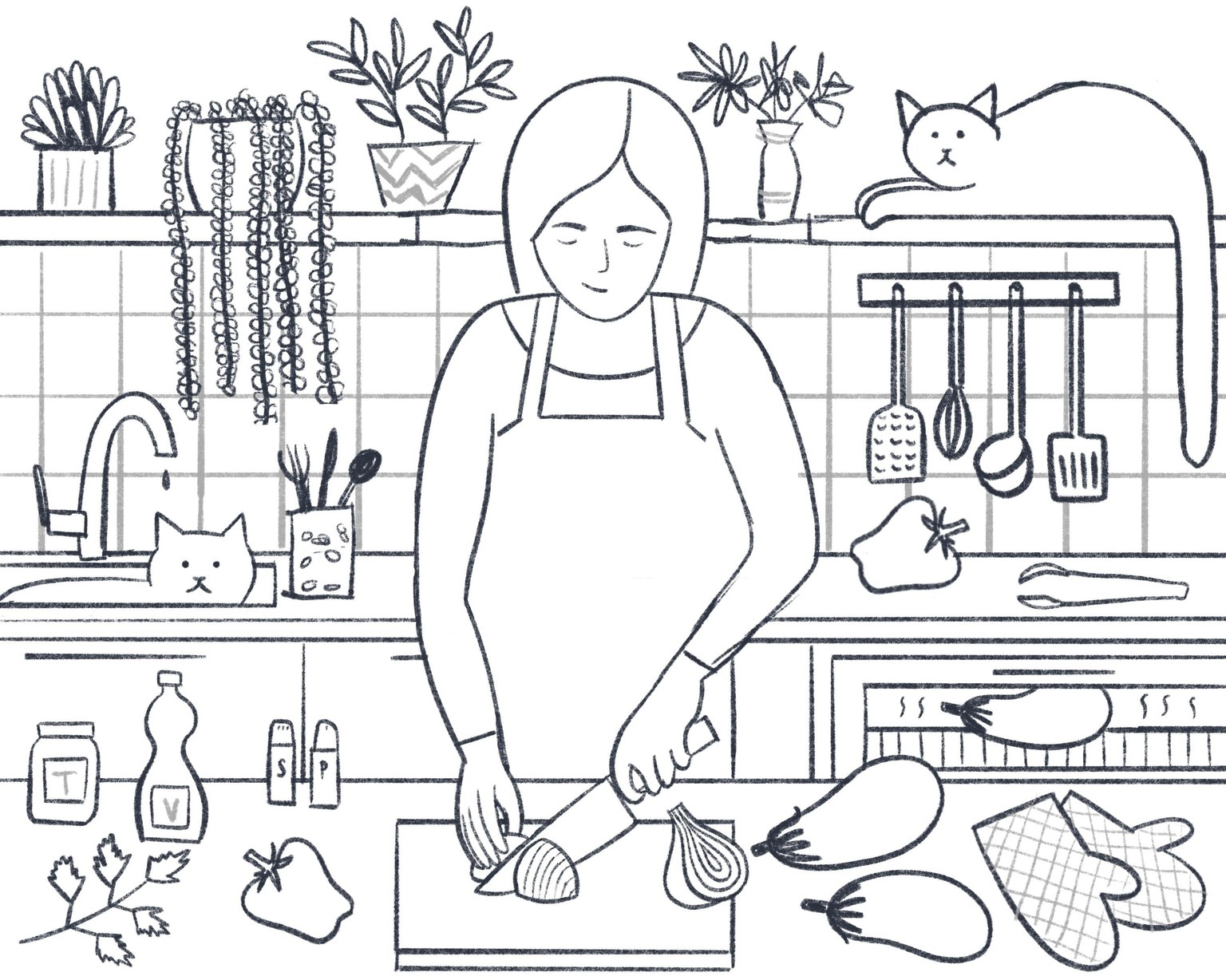 Limited palette illustration - image 9 - student project
