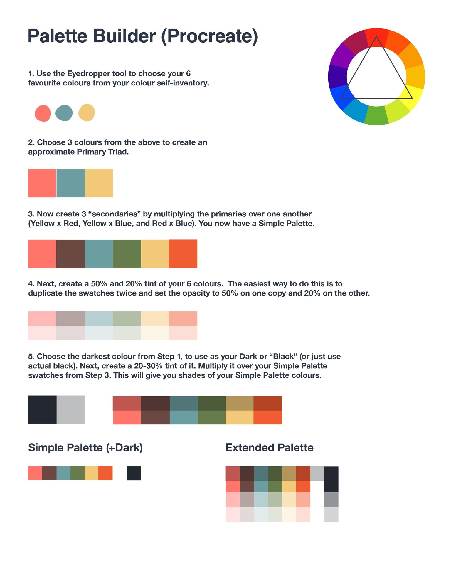 Limited palette illustration - image 1 - student project