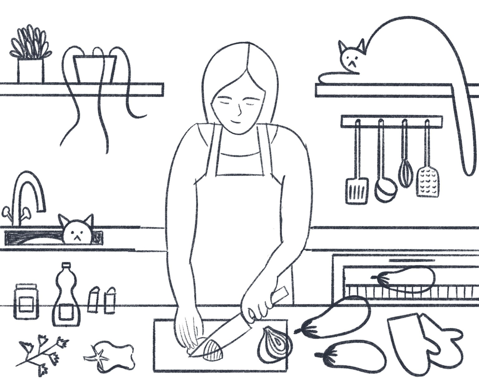 Limited palette illustration - image 8 - student project