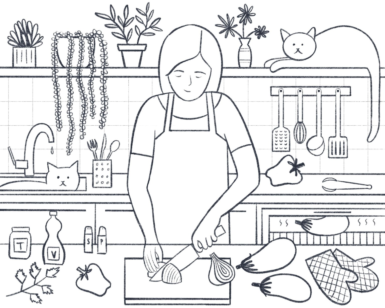 Limited palette illustration - image 10 - student project