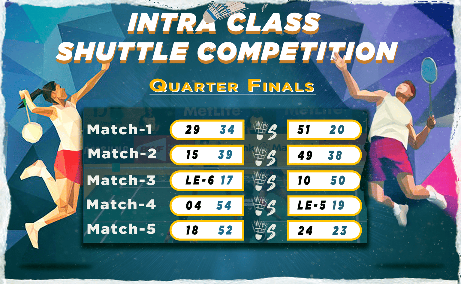 Badminton Tournament Poster - image 2 - student project