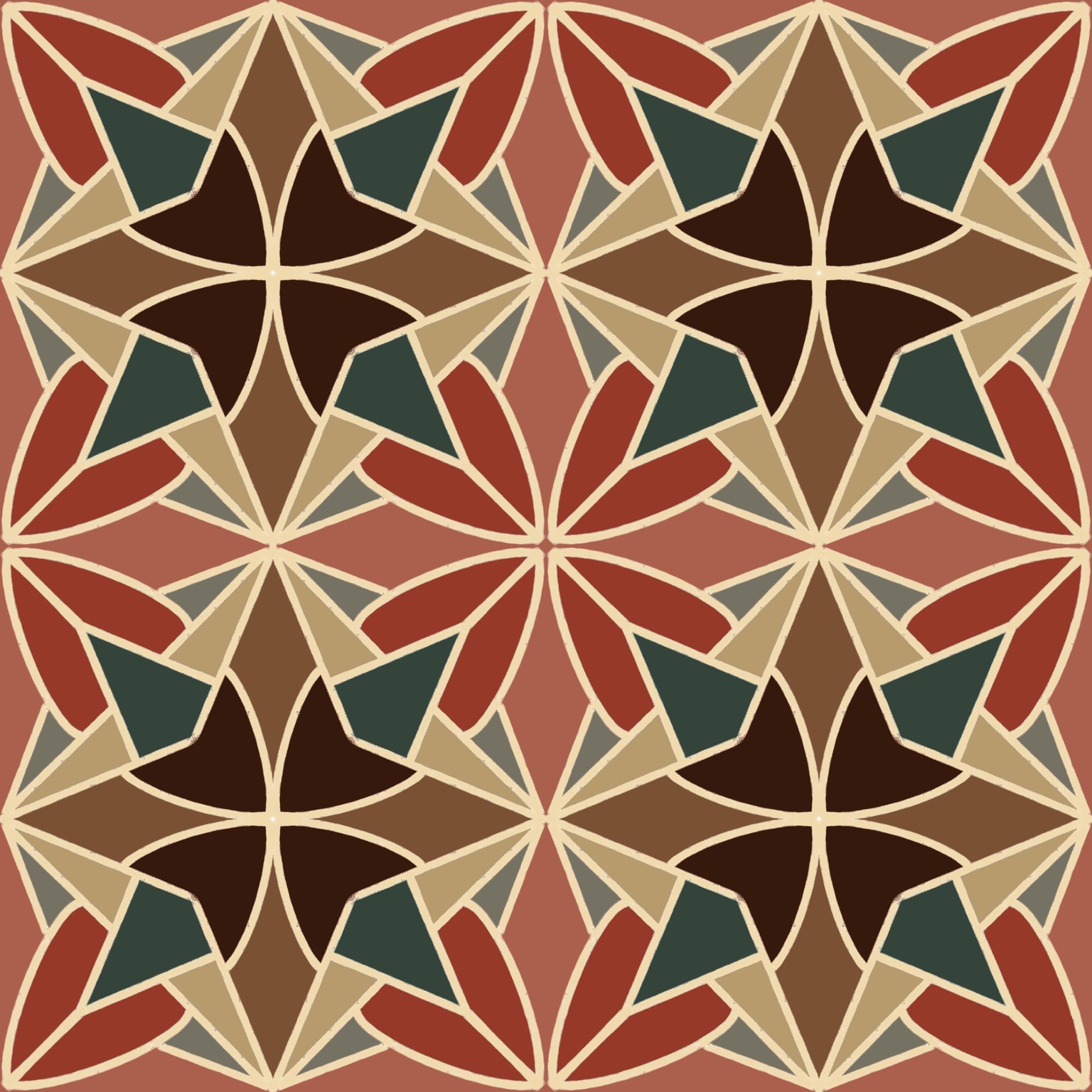 Mosaic Tiles Lesson - image 2 - student project