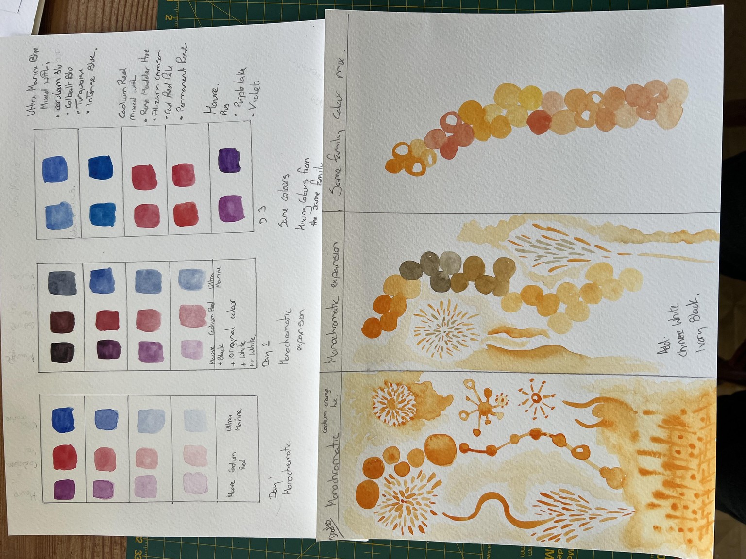 30 day watercolour mixing challenge - image 1 - student project