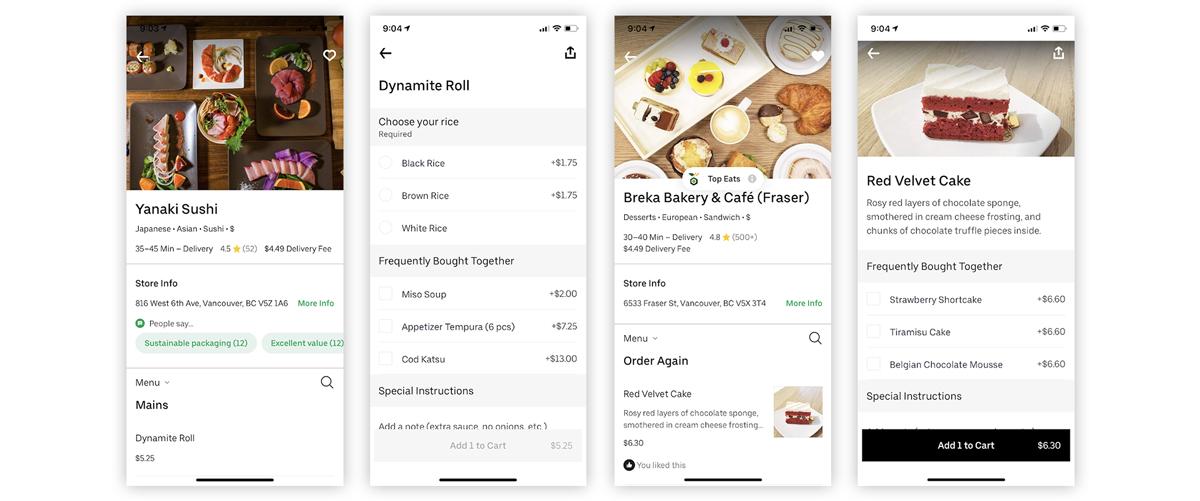 Uber Eats, a heuristic evaluation - image 4 - student project
