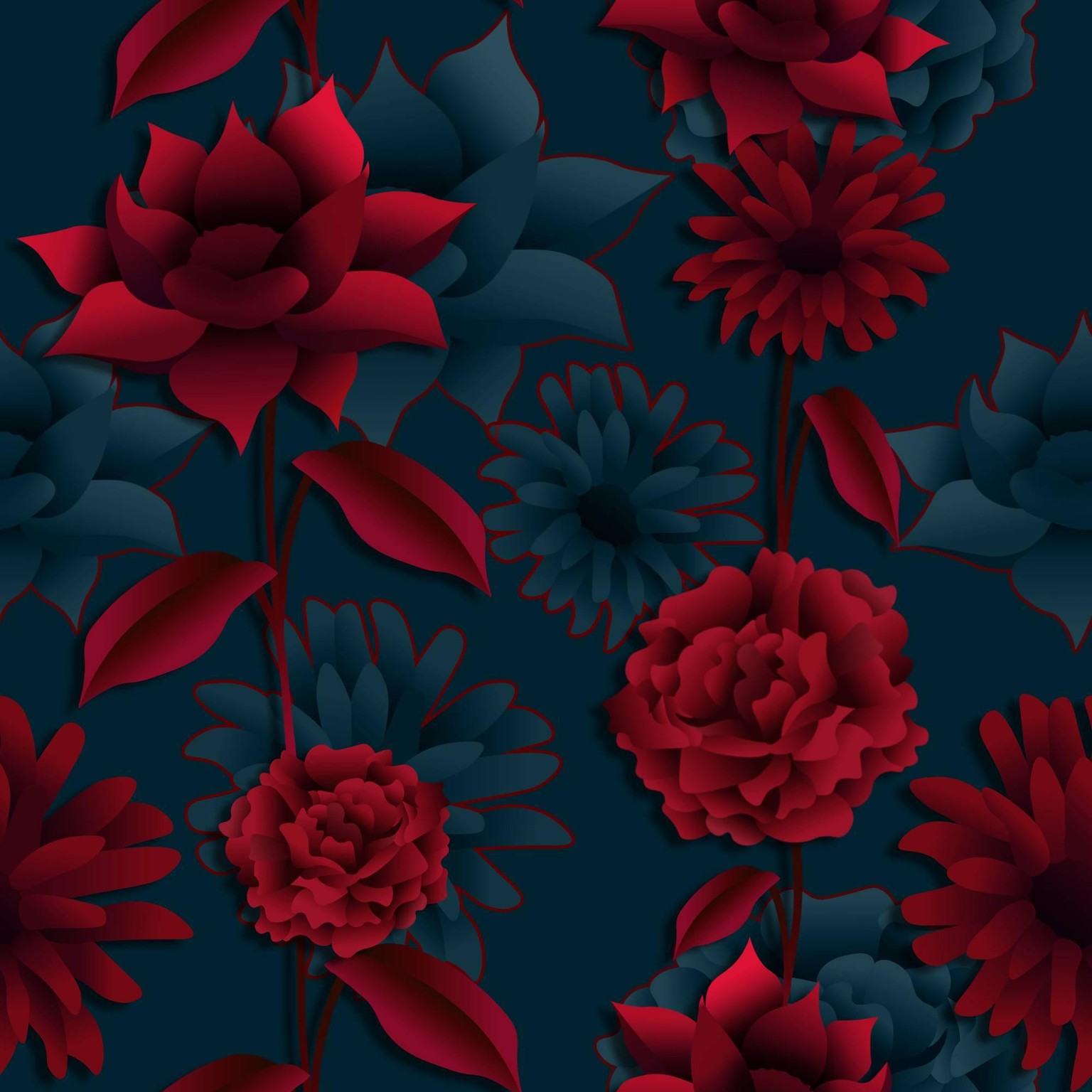 My first floral pattern - image 4 - student project