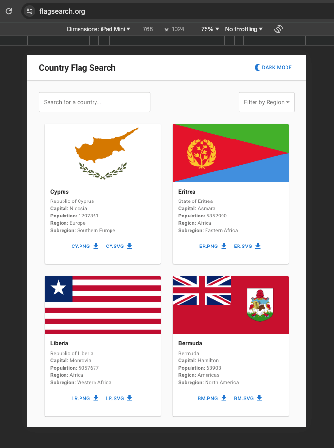 flagsearch. org - image 2 - student project