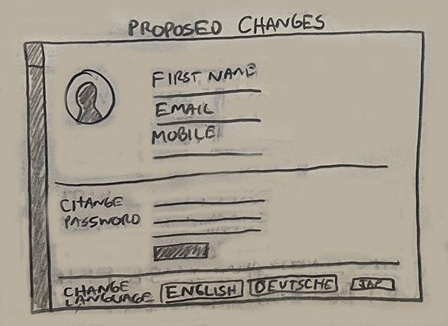 Language Picker in a User Profile - image 1 - student project