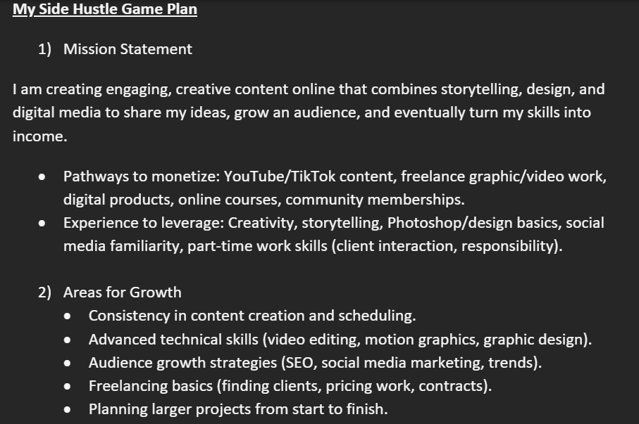 My Creative Side Project Plan - image 8 - student project