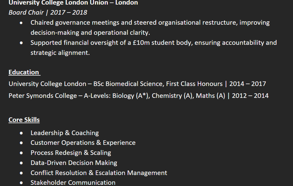 My CV Template - image 3 - student project