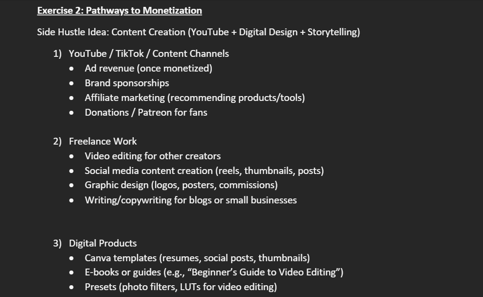 My Creative Side Project Plan - image 3 - student project