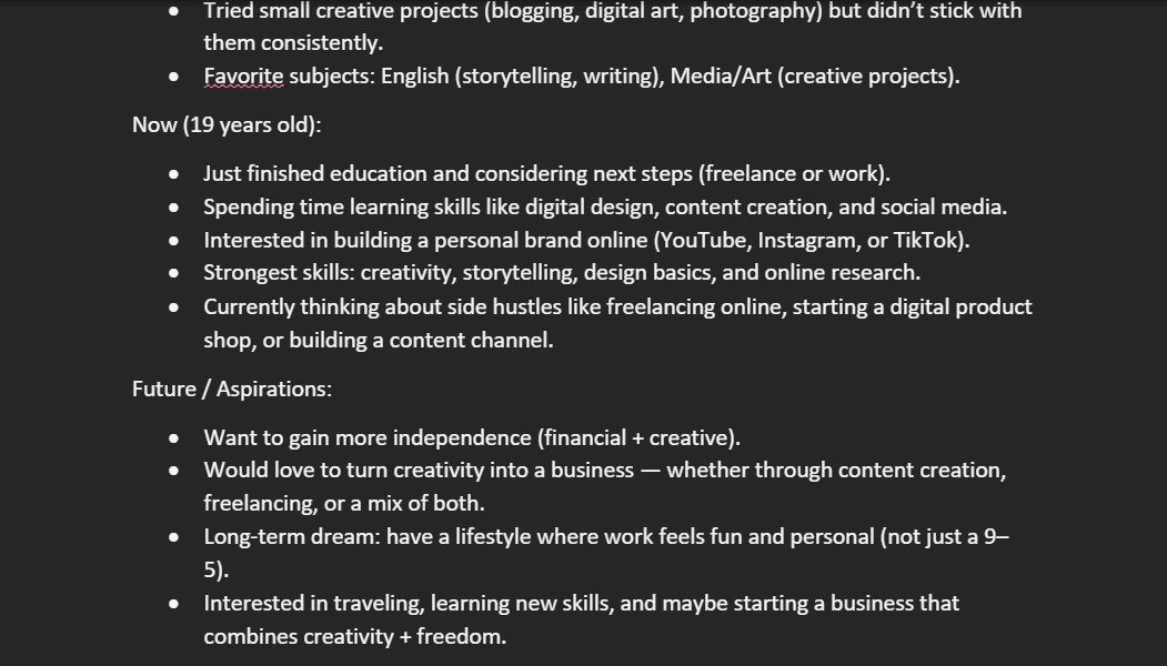 My Creative Side Project Plan - image 2 - student project