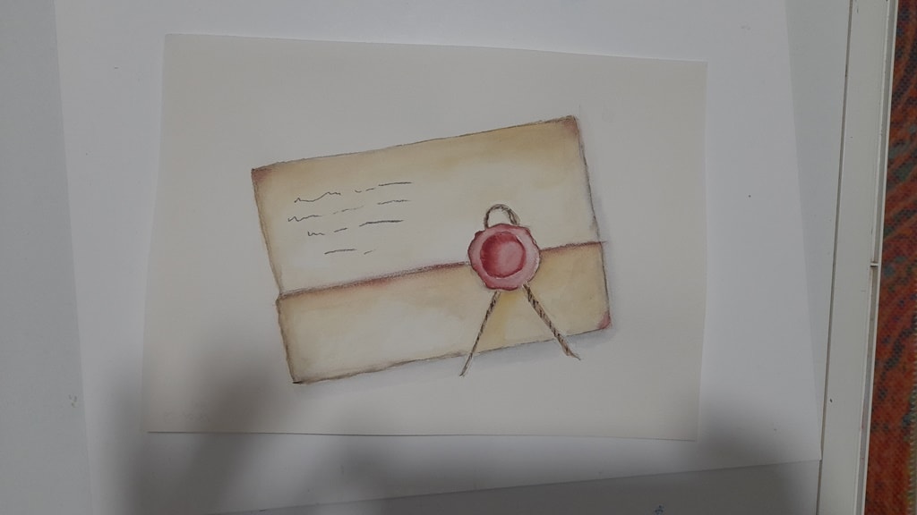 Envelope Watercolor - image 1 - student project