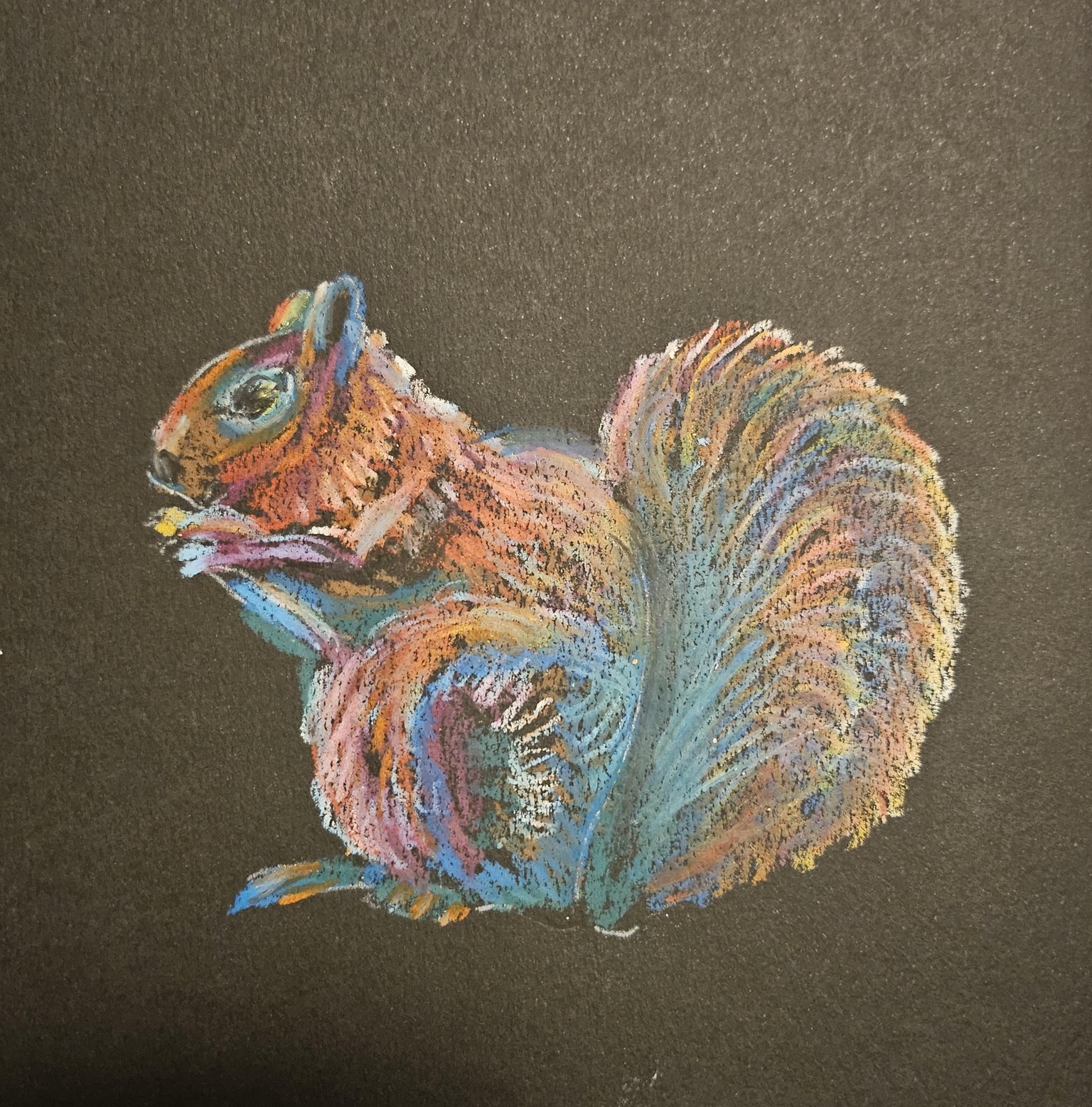 Animals in Oil Pastels - image 2 - student project