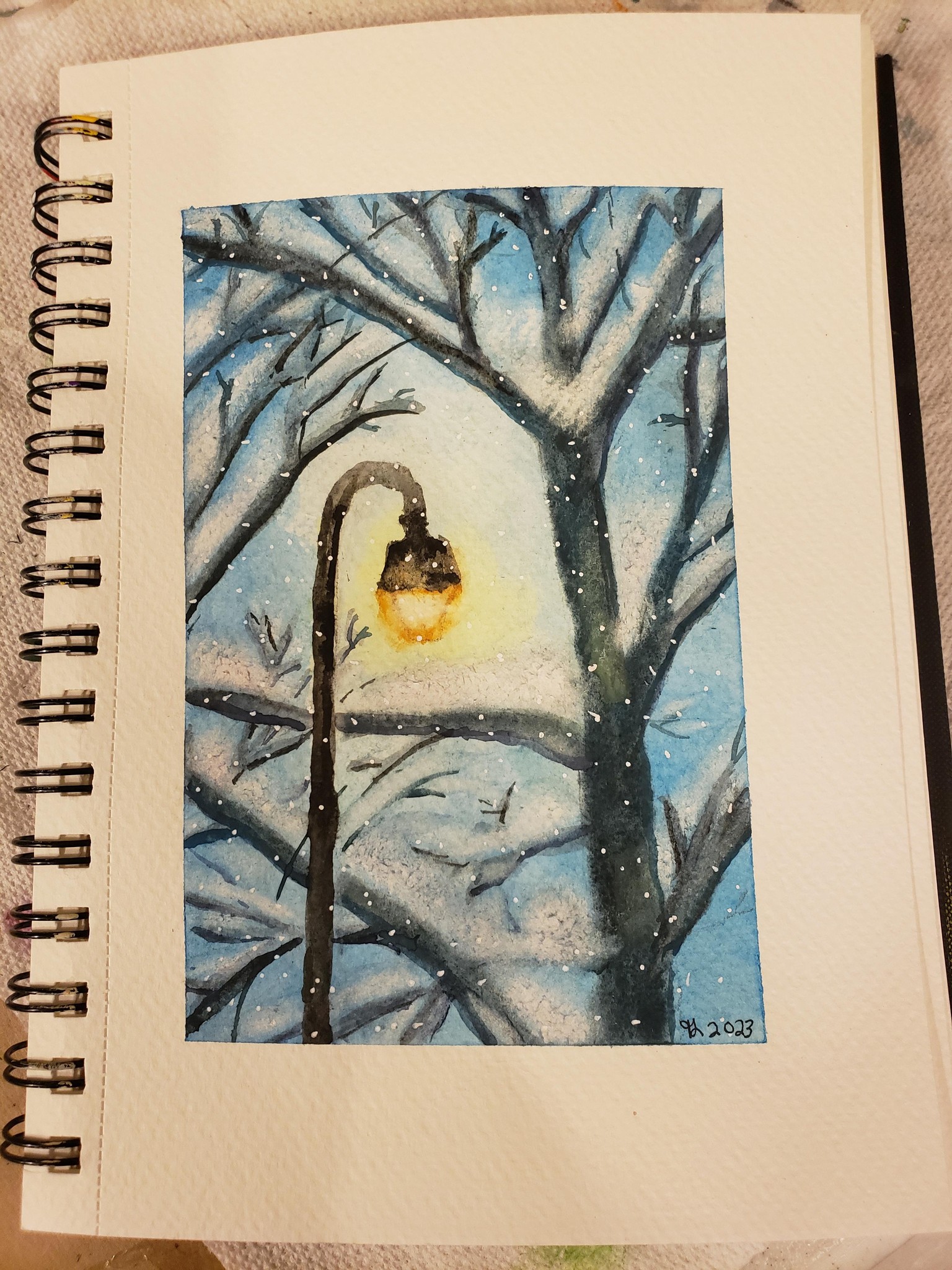 Snowy Lantern Joy - image 1 - student project