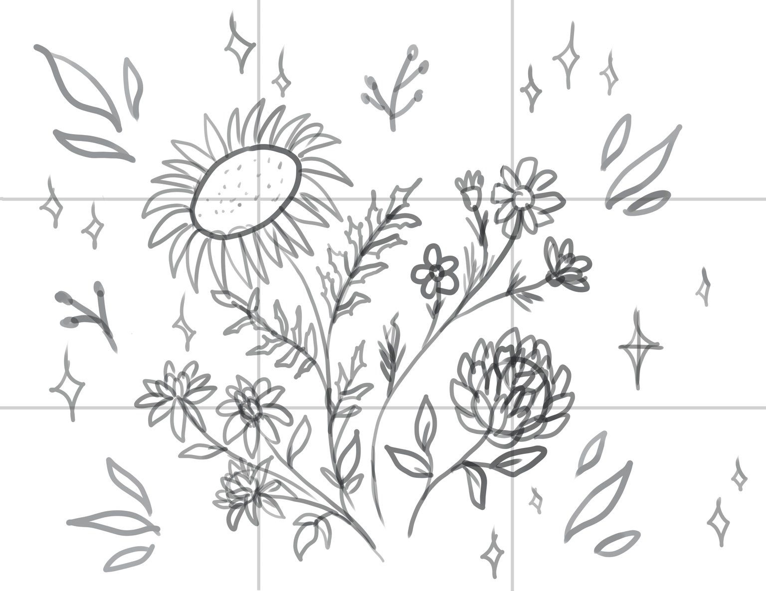 Floral illustration - image 1 - student project