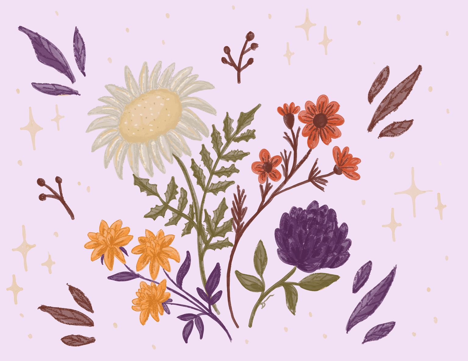 Floral illustration - image 3 - student project