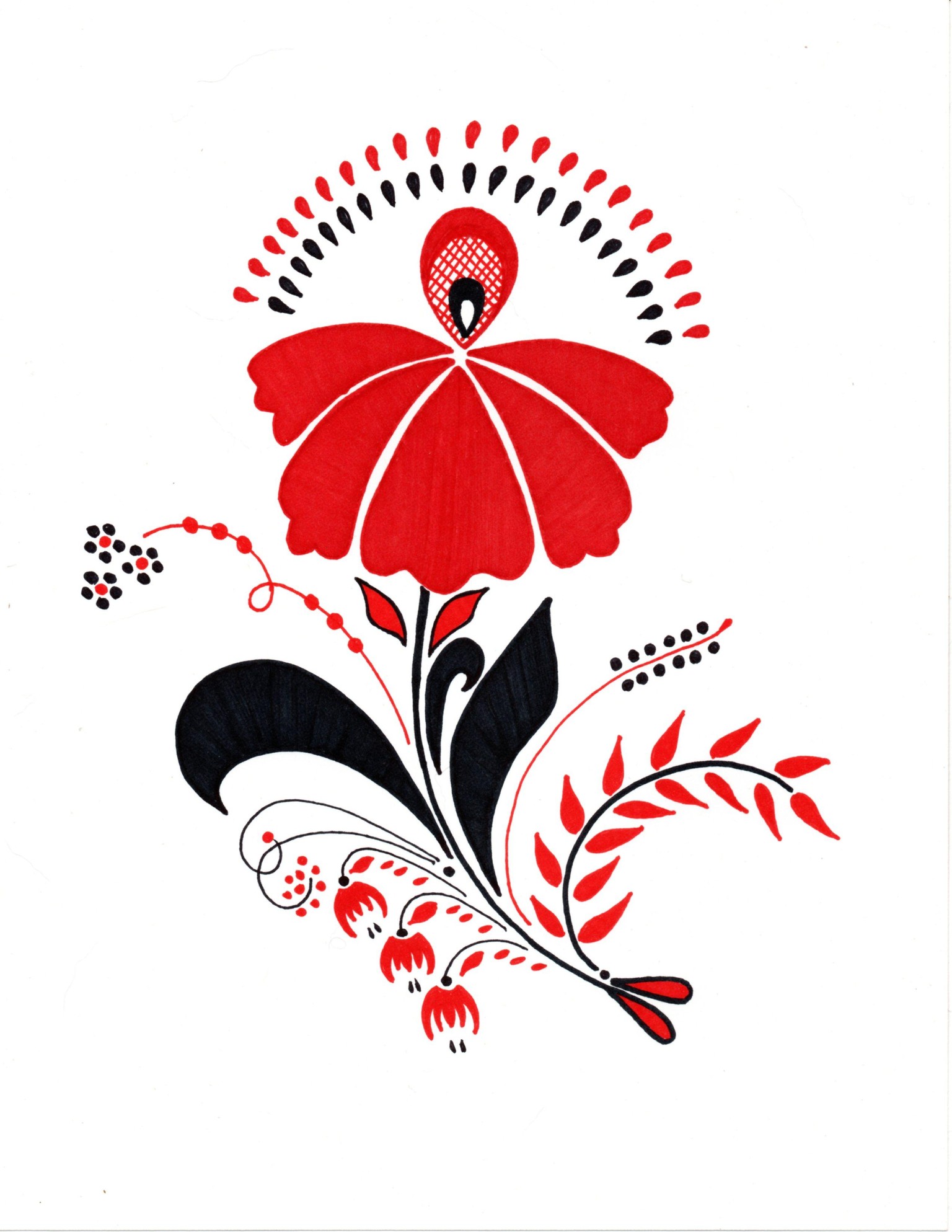 Russian Folk Style tulip - image 1 - student project