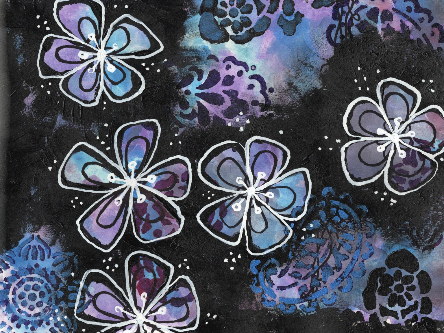 Fantasy Florals 01 - image 1 - student project