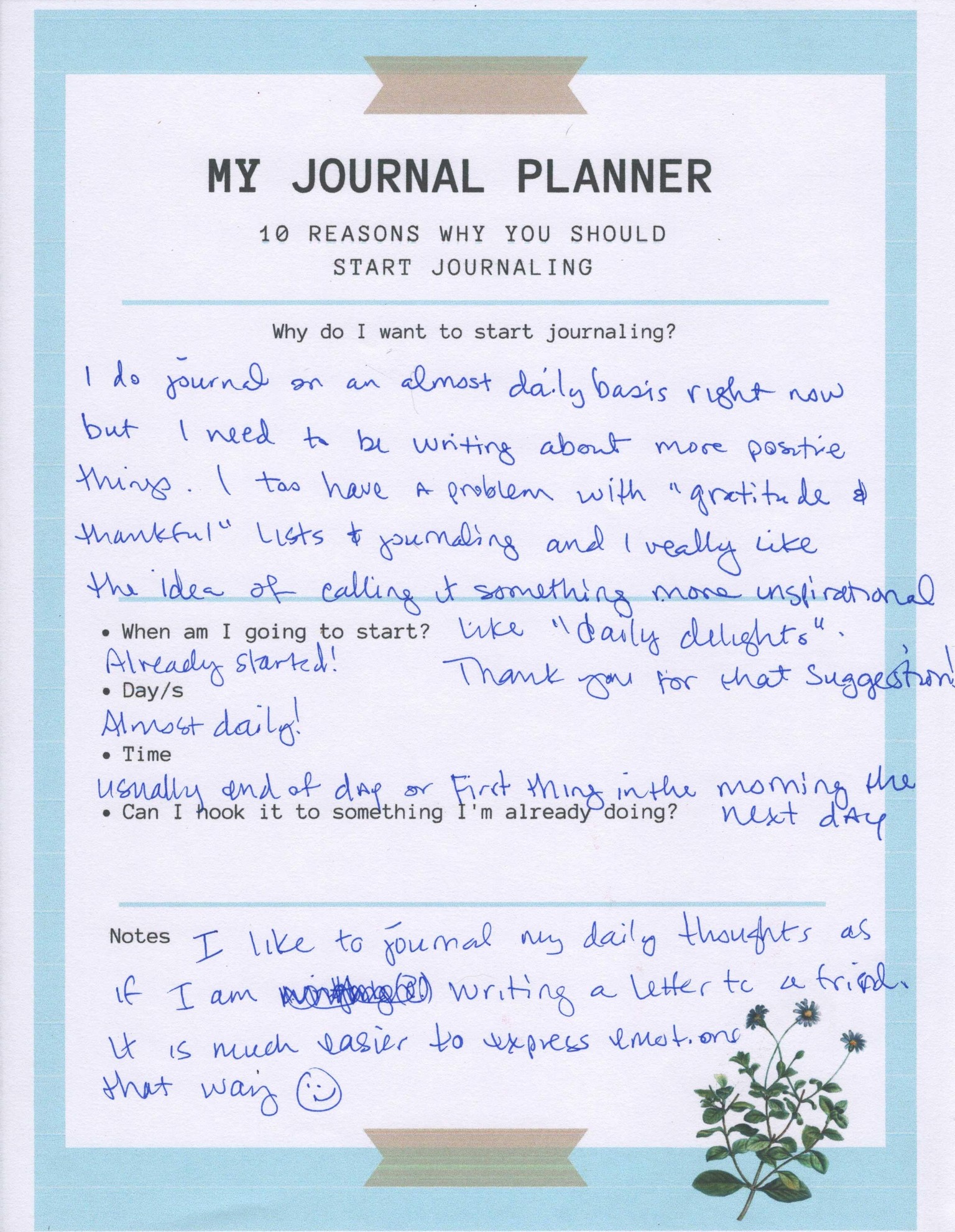 10 reasons journaling - image 1 - student project