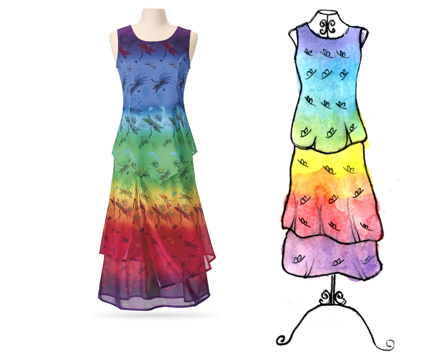 watercolor fashions - image 1 - student project