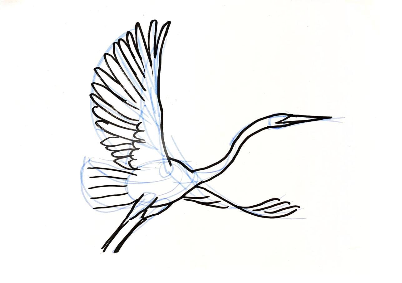 Example project: Herons and fan - image 2 - student project