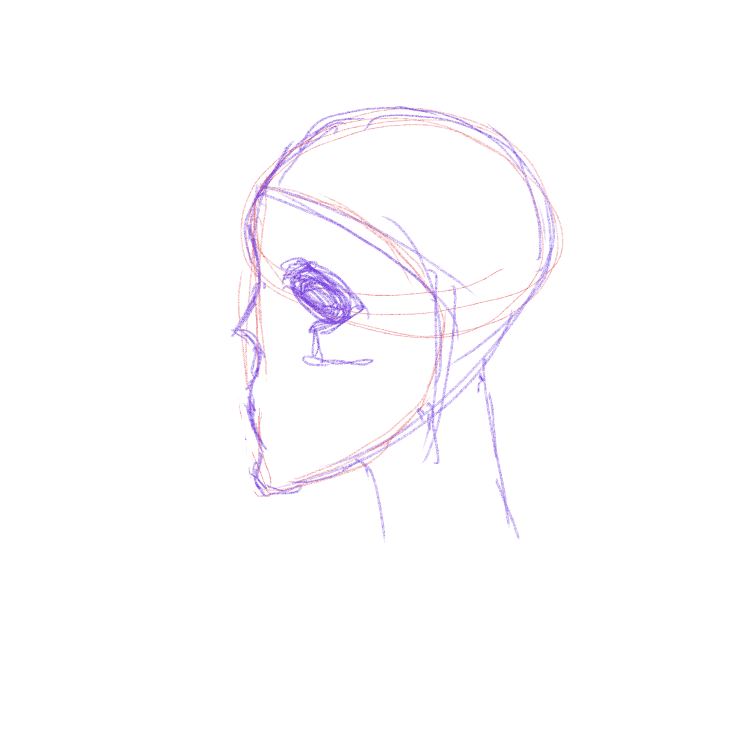 Sketches face structure - image 4 - student project