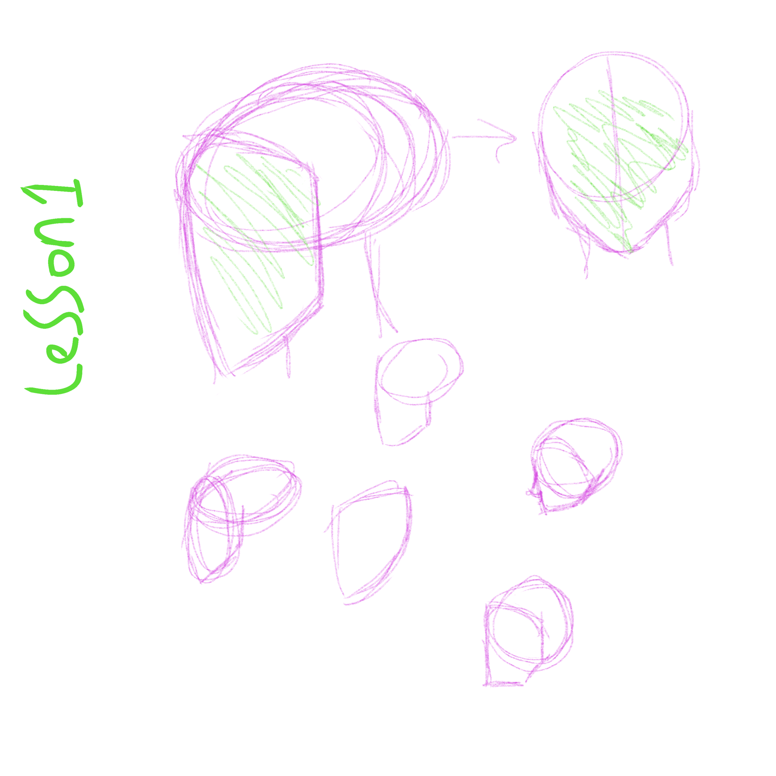 Sketches face structure - image 1 - student project