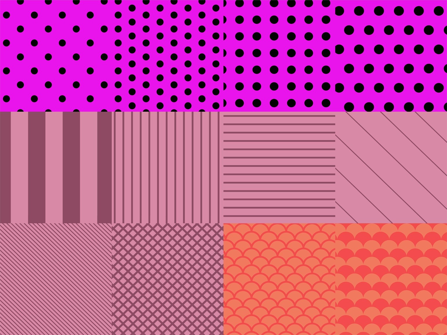 Geometric Patterns: Simple to Sophisticated Repeats in Adobe Illustrator - image 1 - student project