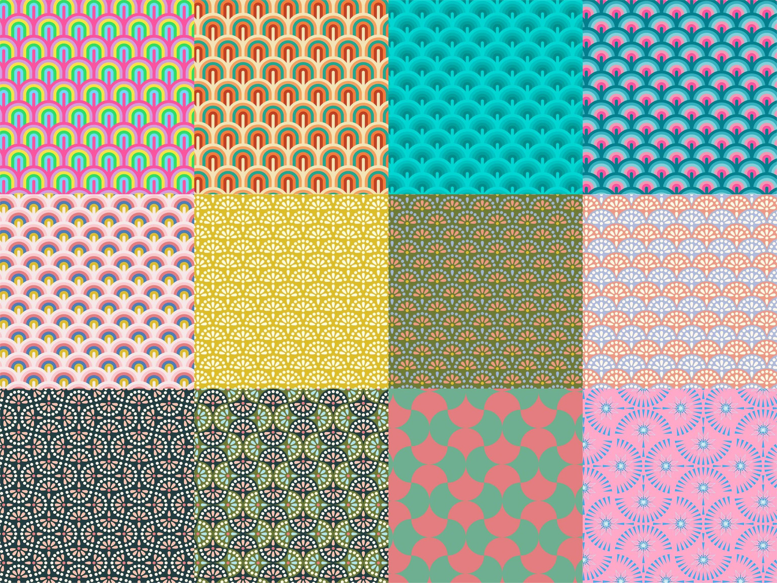 Geometric Patterns: Simple to Sophisticated Repeats in Adobe Illustrator - image 2 - student project