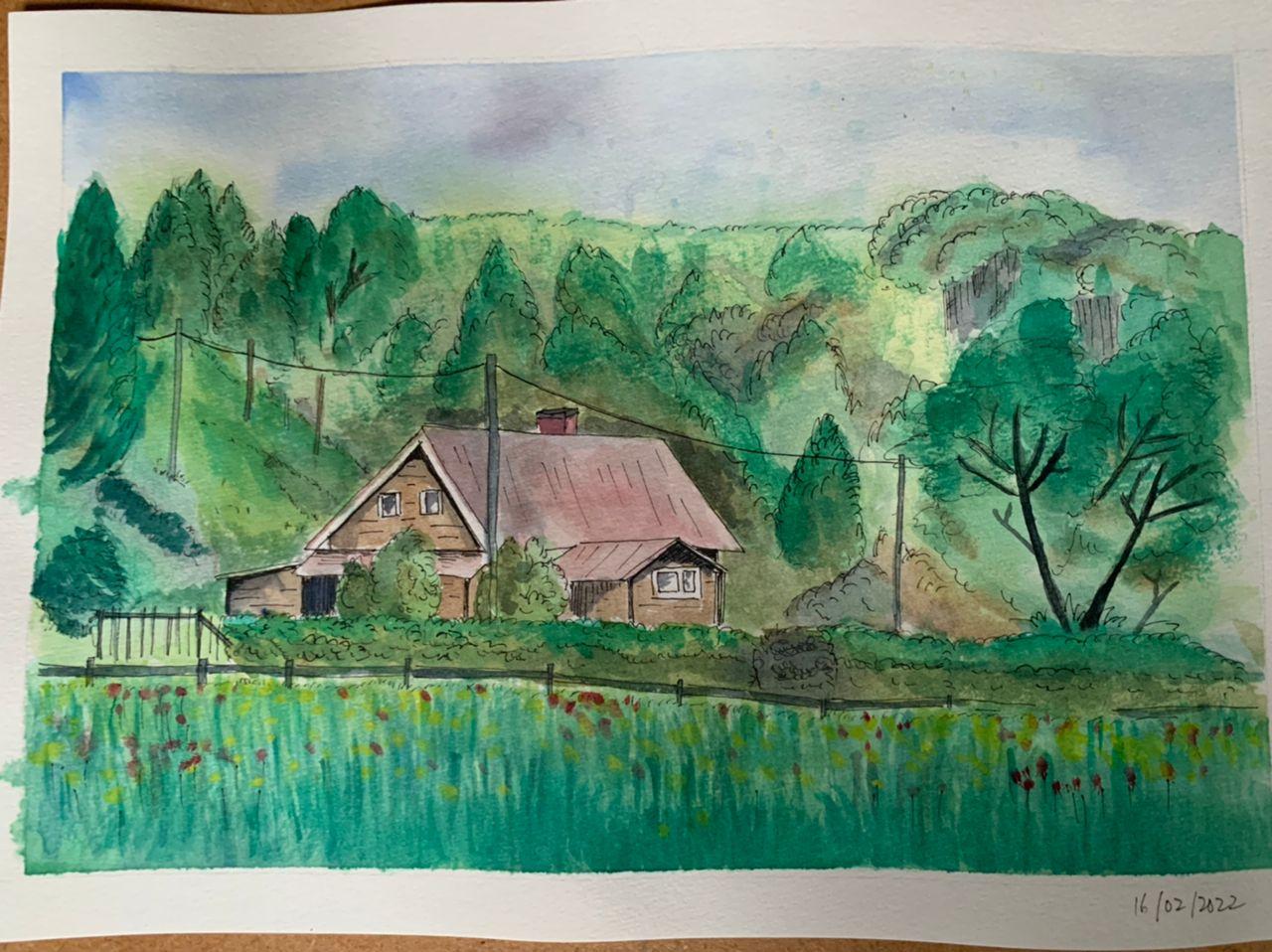 Atmostpheric Painting with Watercolor Mentor - image 2 - student project