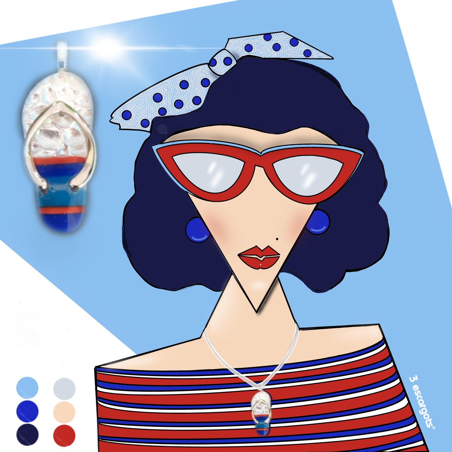 4th of July Beach Babe - image 2 - student project