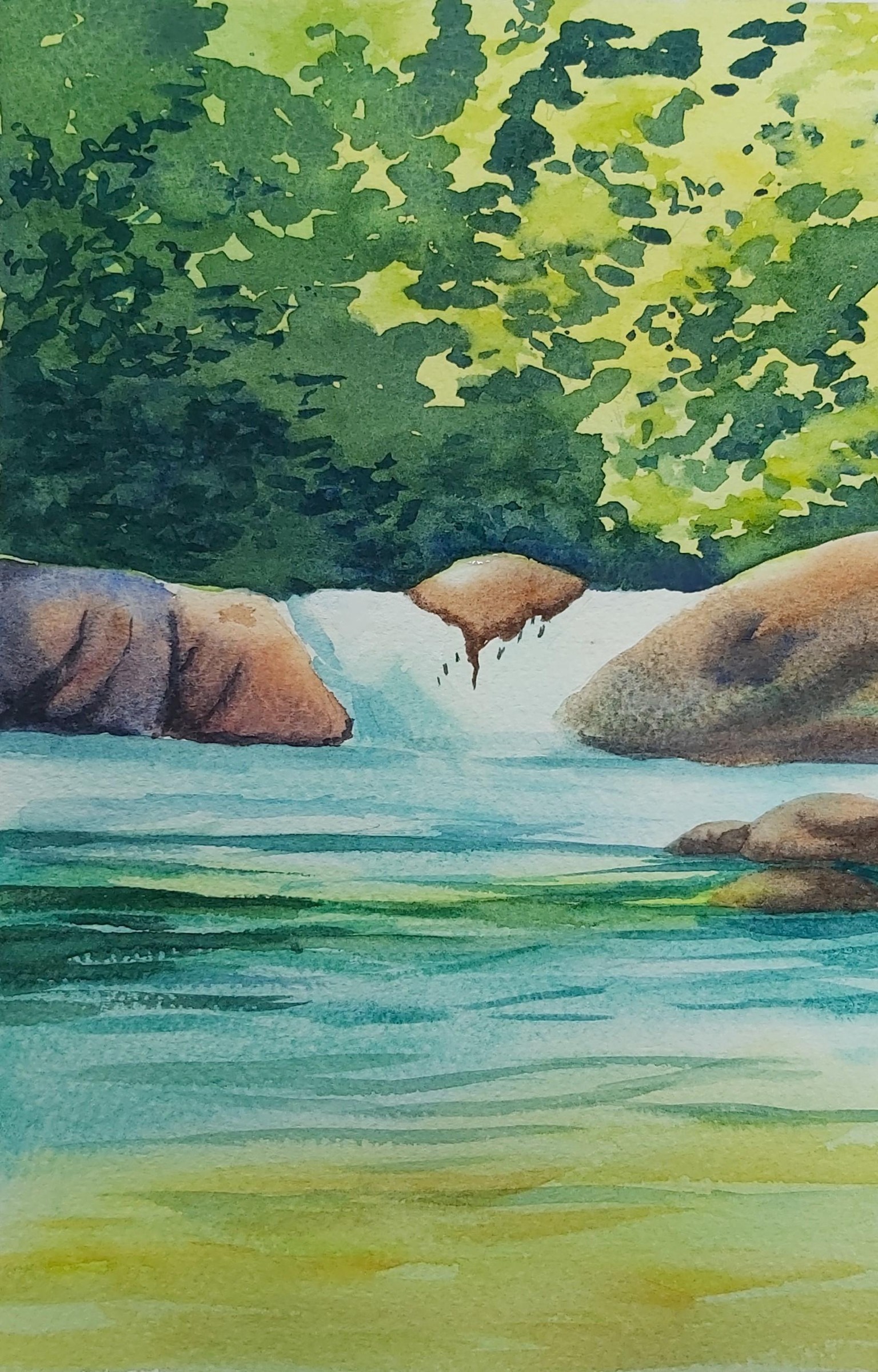 Forest Waterfall Landscape - image 1 - student project