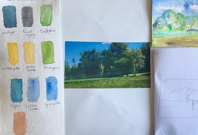 Landscape from reference image - image 1 - student project