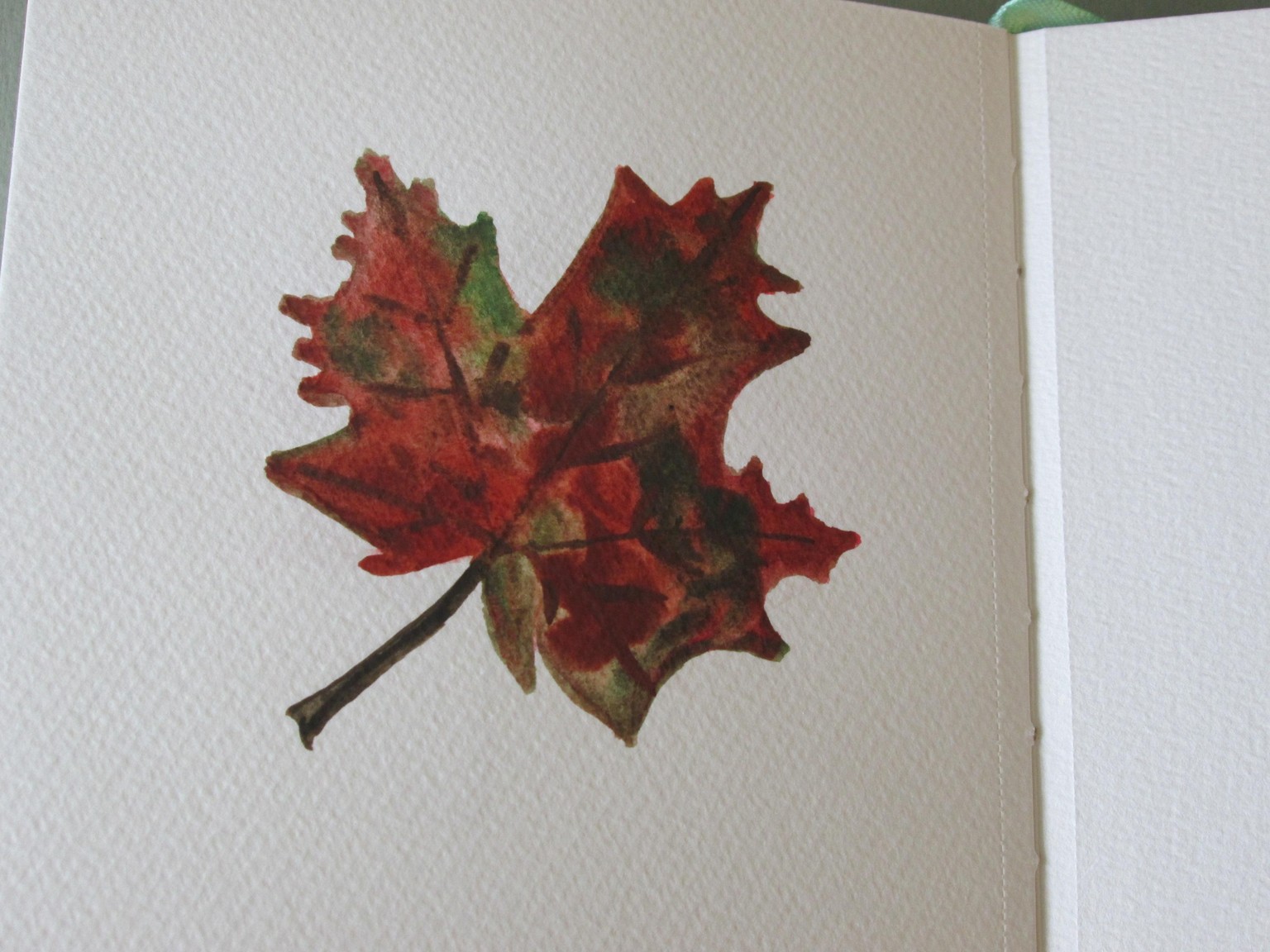Watercolor Autumn Leaves - image 1 - student project